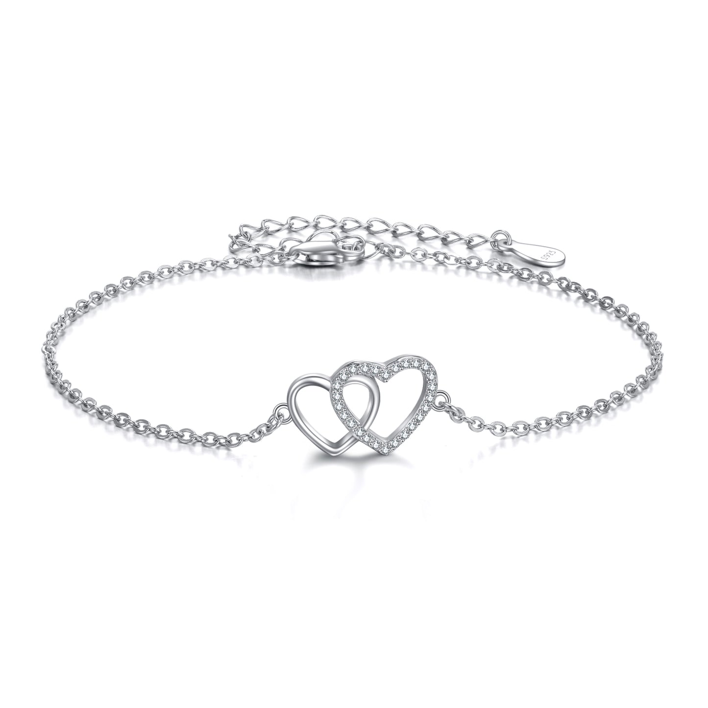 Double Love Heart Bracelet