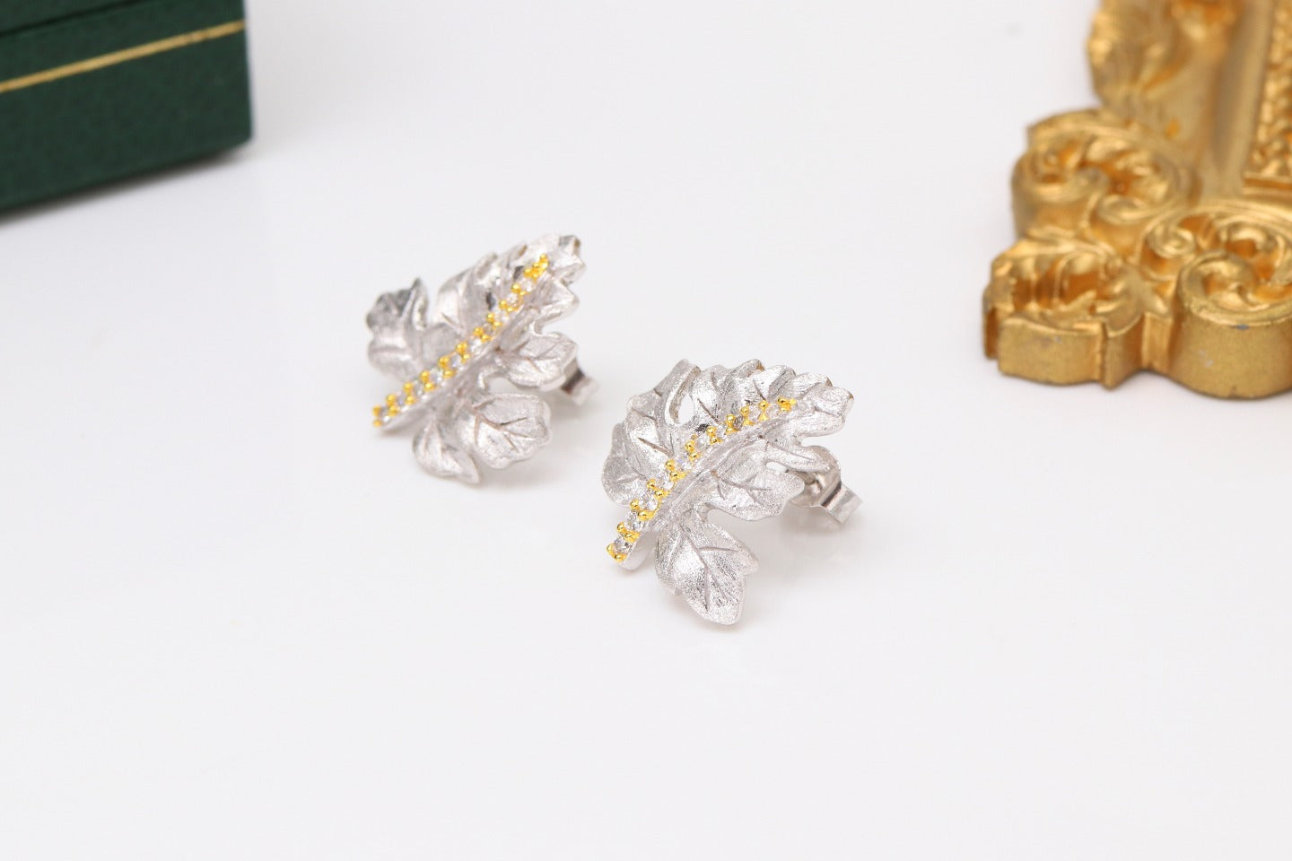 Gilded Leaf Earrings