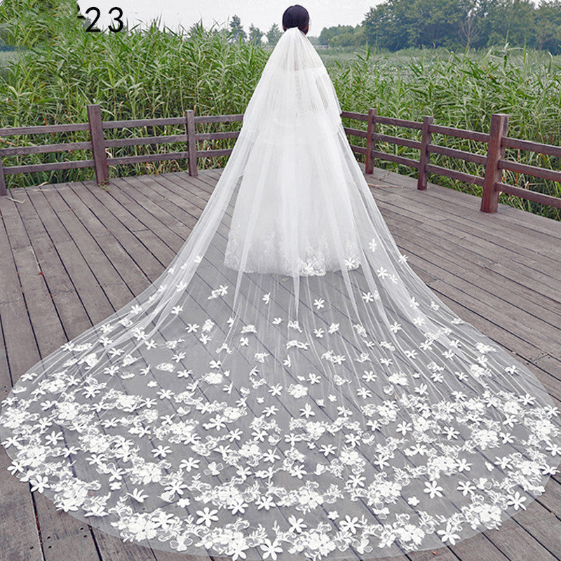 Master Wedding Veil Long Long Tail