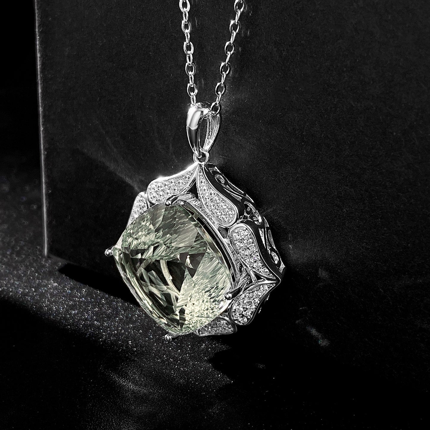 Natural Green Crystal Pendant