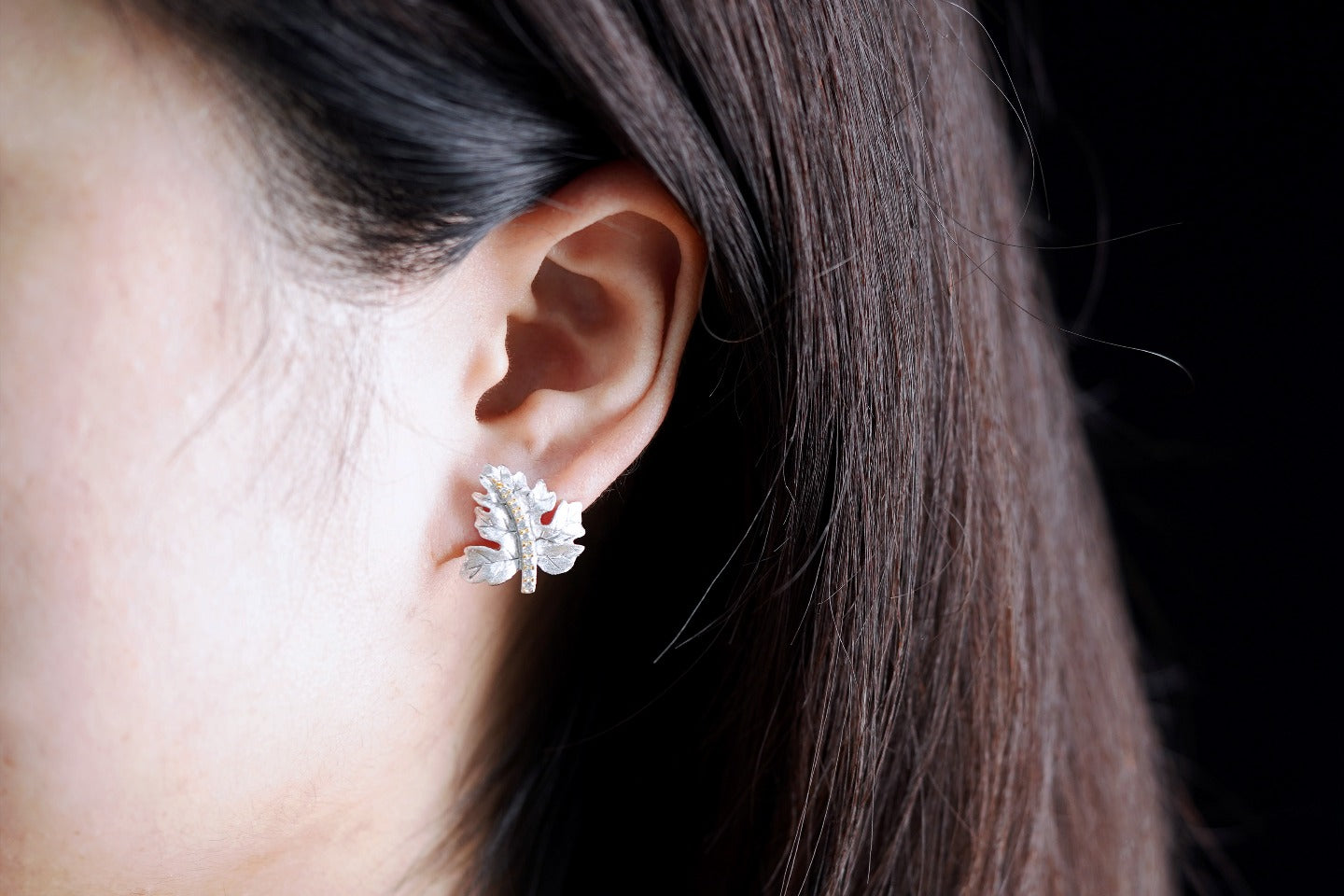 Gilded Leaf Earrings