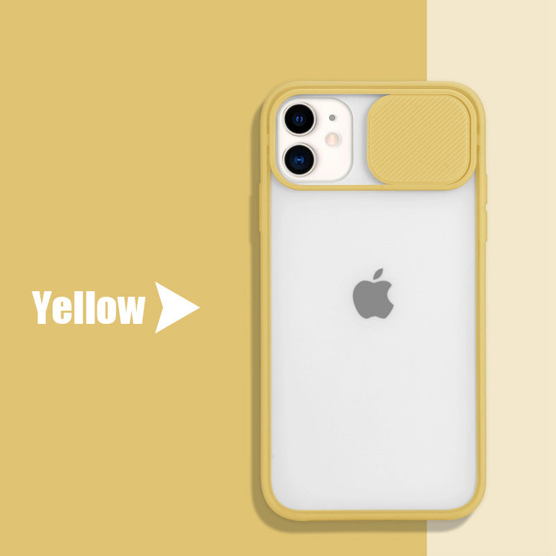 simple Frosted frame lens phone case