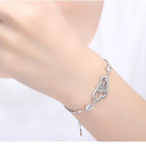 Double Heart Bracelet