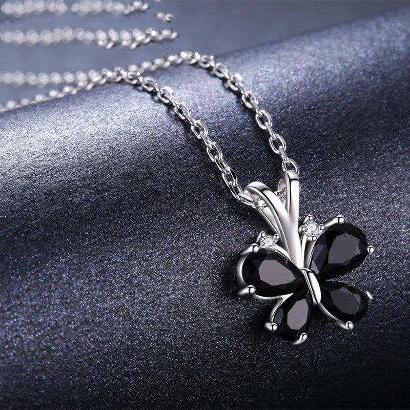 Black Butterfly Necklace