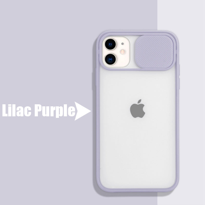 simple Frosted frame lens phone case