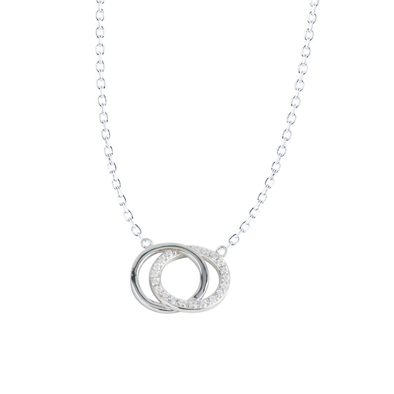 Simple Double Ring Clavicle Chain