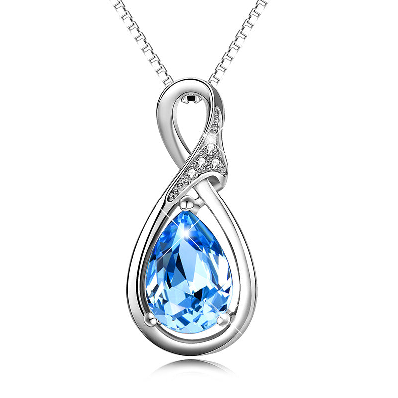 BLUE Crystal Necklace