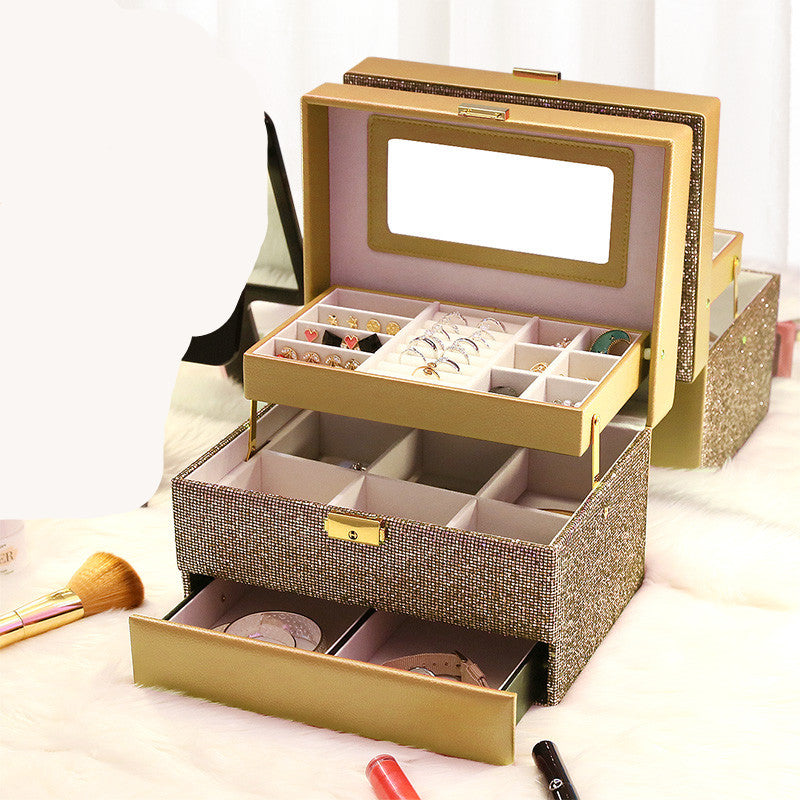 Organizing Box Flannel Storage Jewelry Box Jewelry Tray