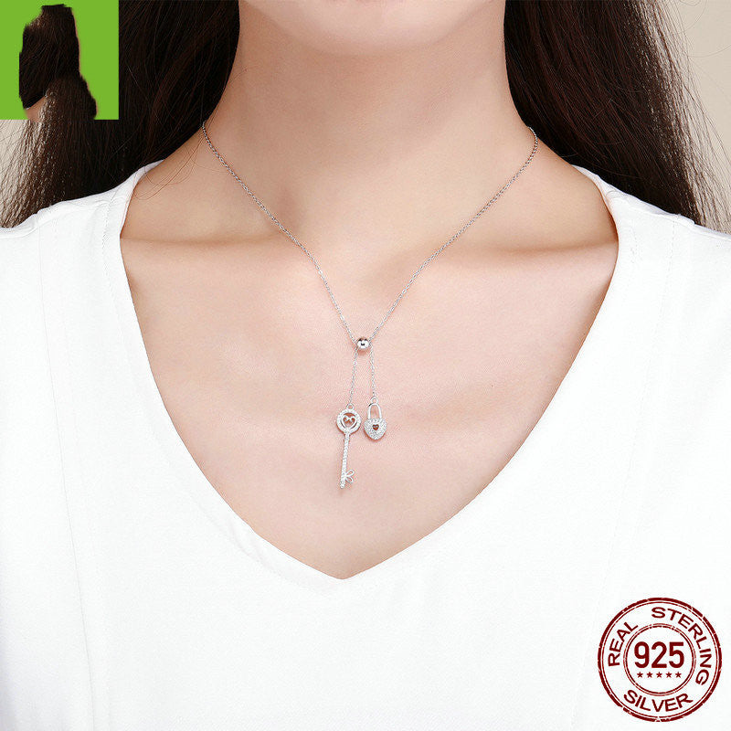 love series European and American fashion s925 sterling silver couple necklace