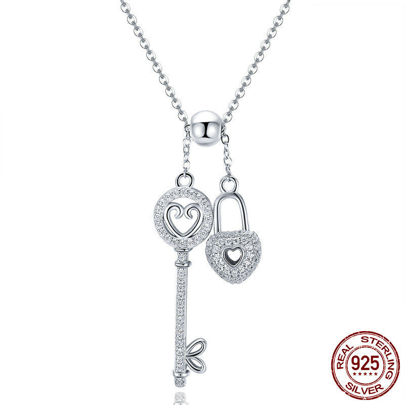 love series European and American fashion s925 sterling silver couple necklace