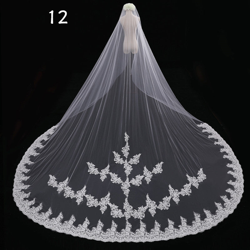 Master Wedding Veil Long Long Tail