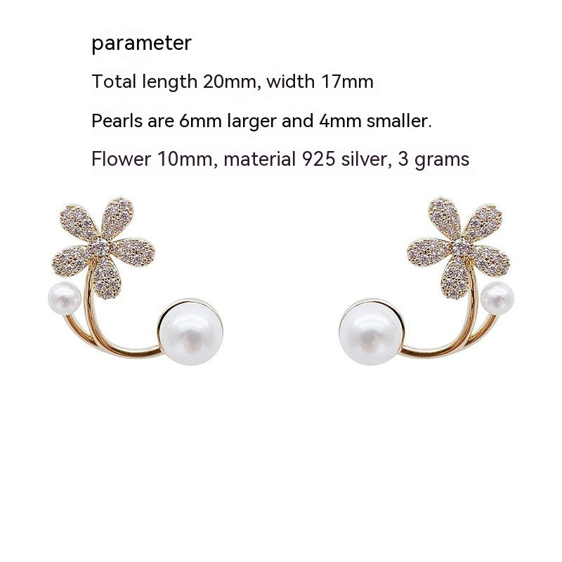 Pearl Flower Earrings