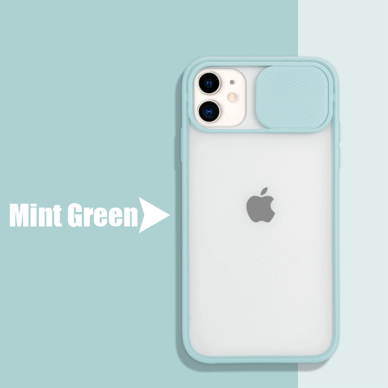 simple Frosted frame lens phone case