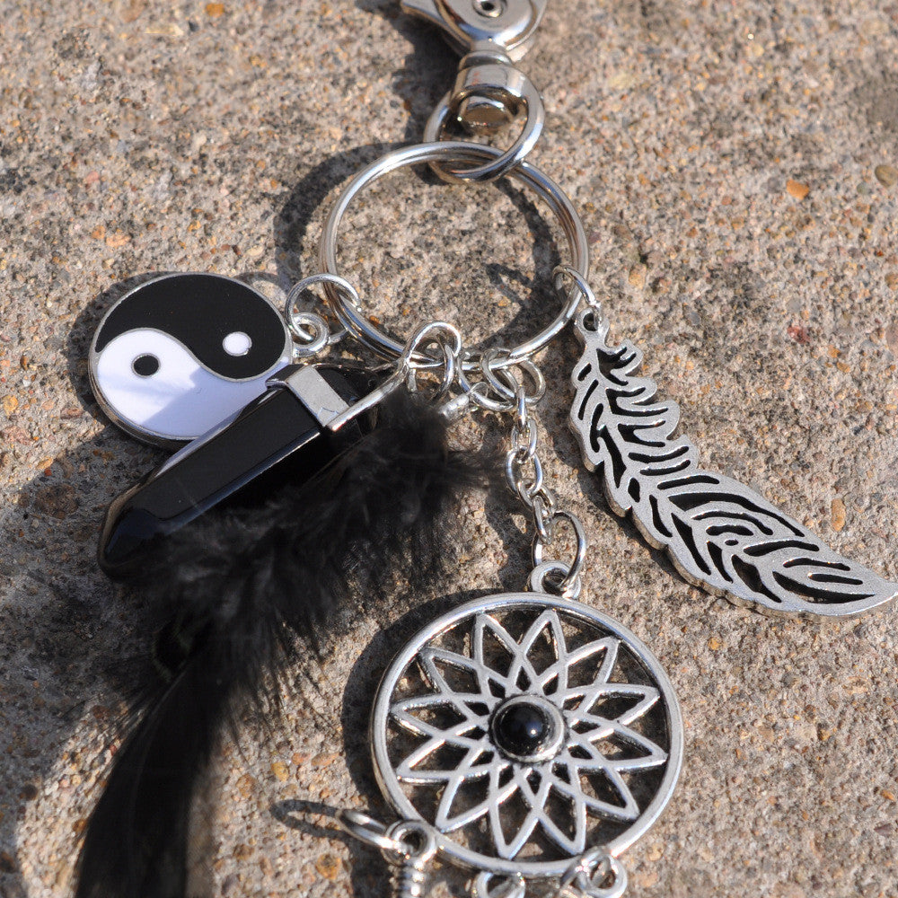 Dreamcatcher keychain pendant