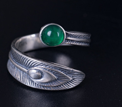 Peacock Tail Rings