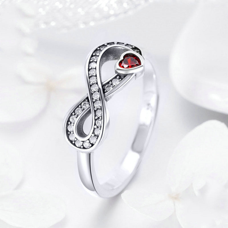 Eternal Heart S925 Sterling Silver Ring With Hao Shi