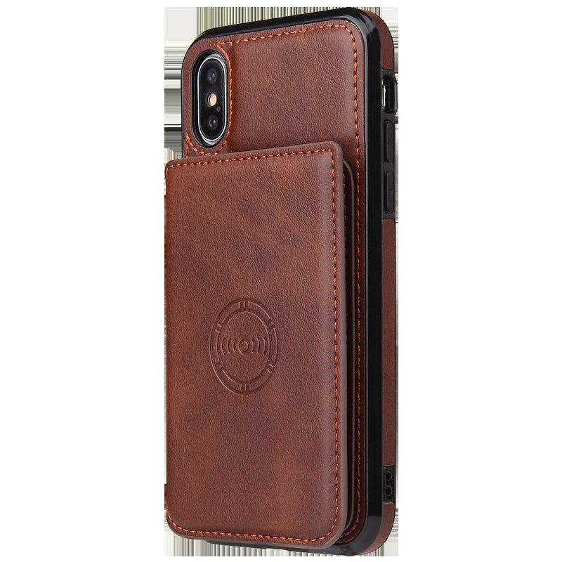 Card wallet leather case phone case