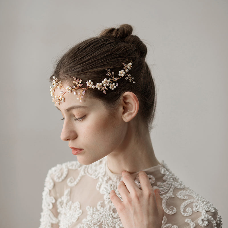 Pearl Flower Headband