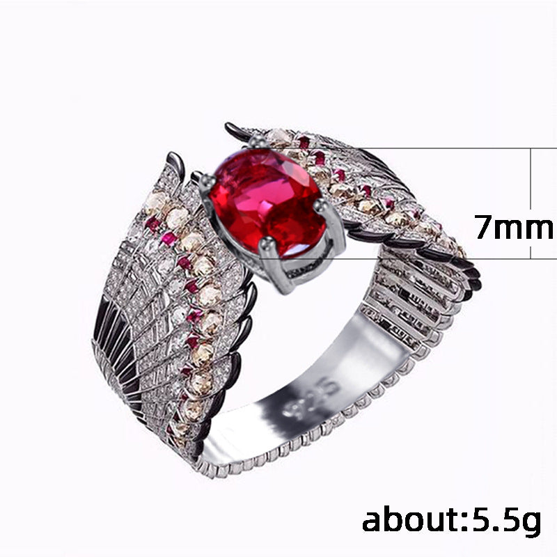 Fashion inlaid zircon ladies ring