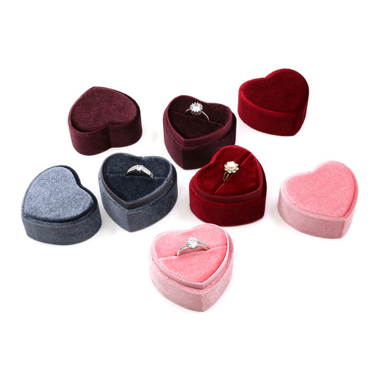 Velvet Love Ring Box