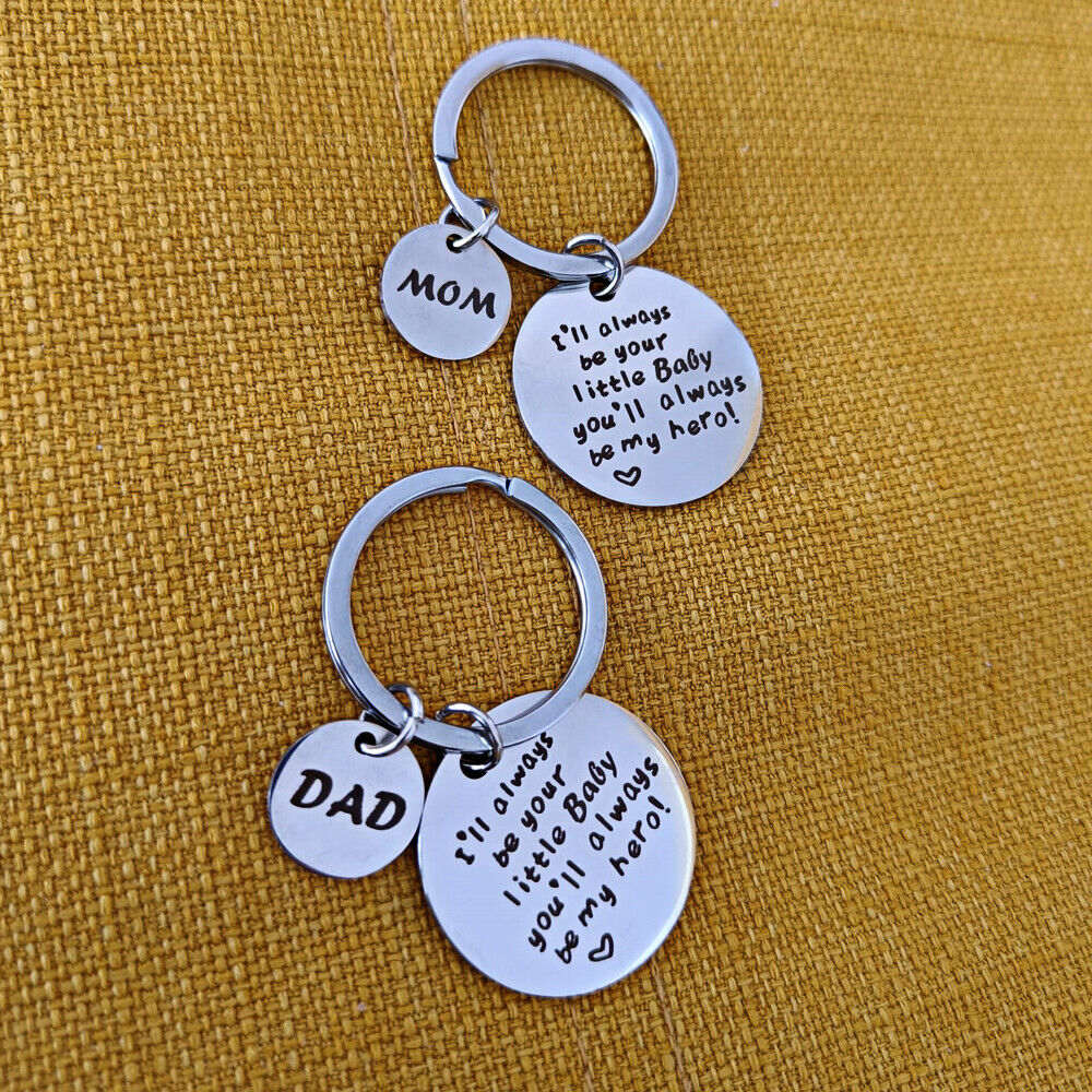 Gifts For Dad &Mom Key Chain Jewelry Love Parents Gifts For Fathers Mothers Day