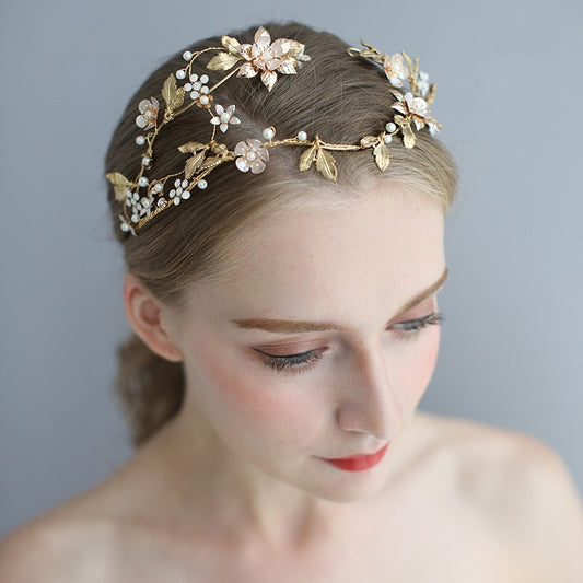 Asymmetric Bridal Head Jewelry