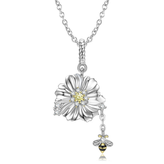 Bee And Flower Necklace