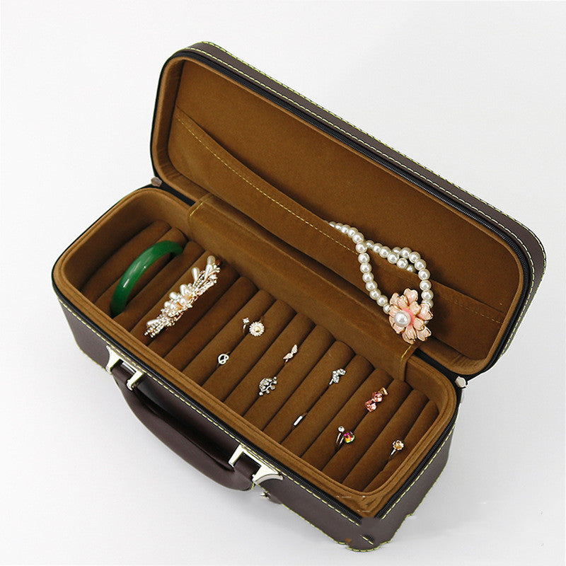 Leather Large Capacity Jewelry Storage Box