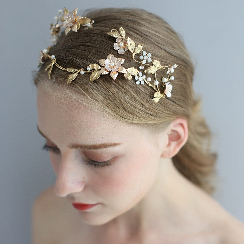 Asymmetric Bridal Head Jewelry