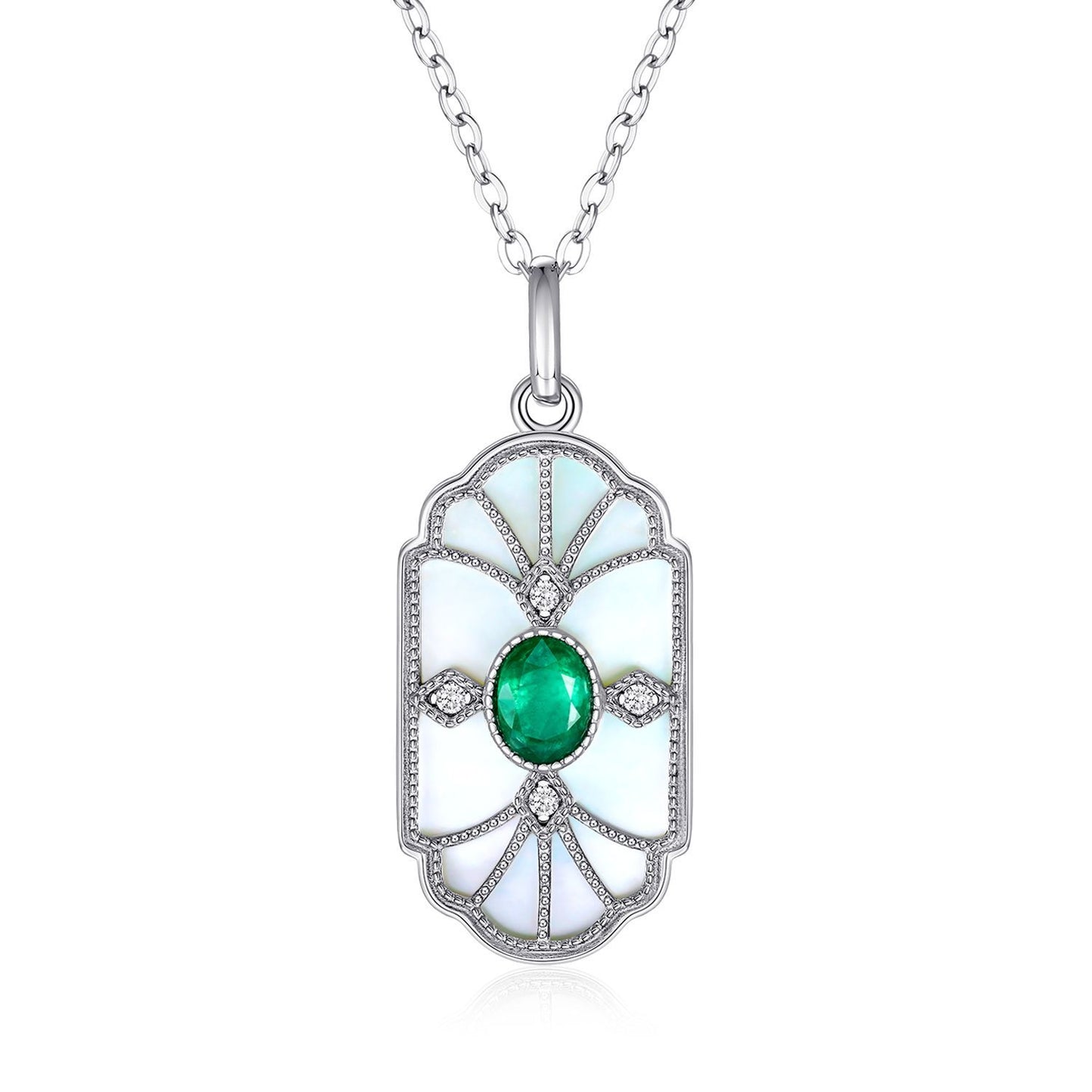 Isabella Natural Emerald Necklace