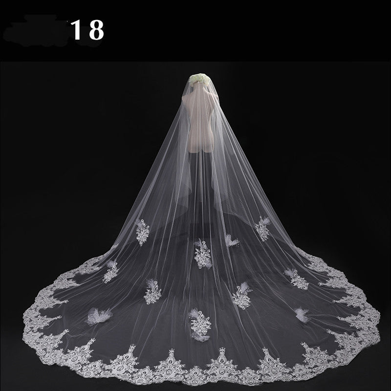 Master Wedding Veil Long Long Tail