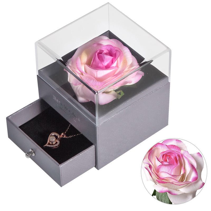 Flower Rose Jewelry Box