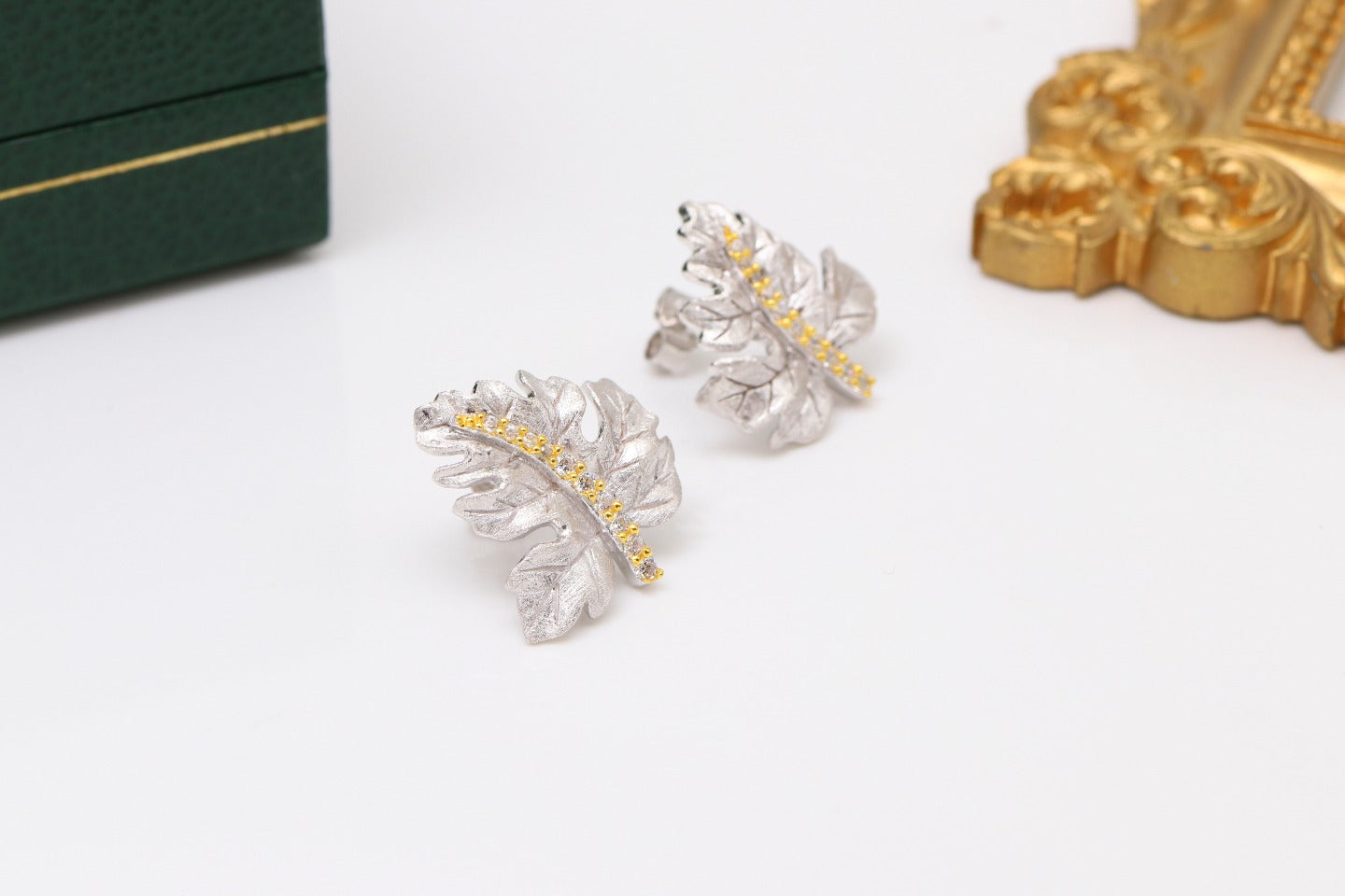 Gilded Leaf Earrings