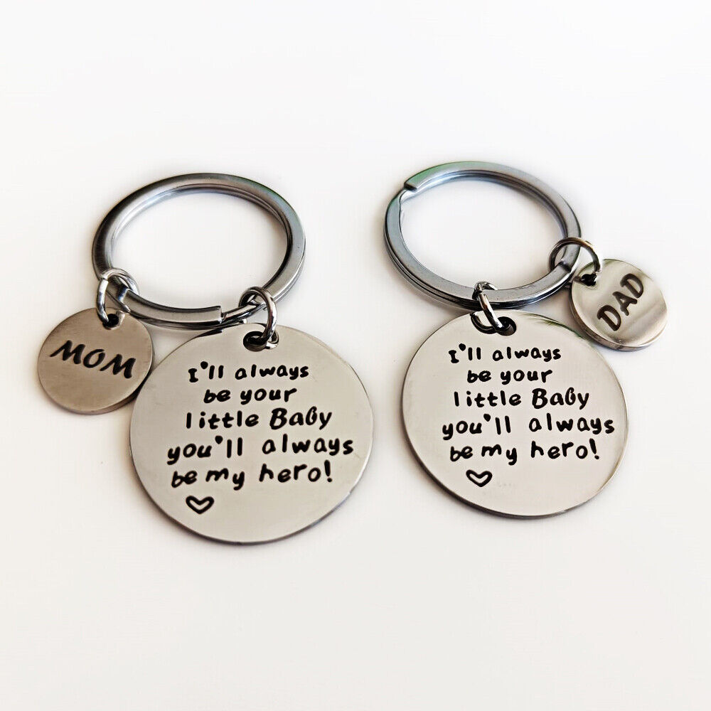 Gifts For Dad &Mom Key Chain Jewelry Love Parents Gifts For Fathers Mothers Day