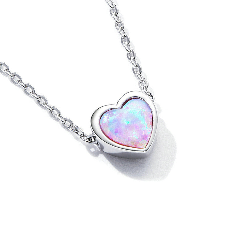 Opal Love Necklace