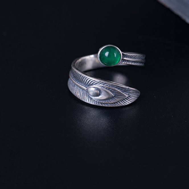 Peacock Tail Rings