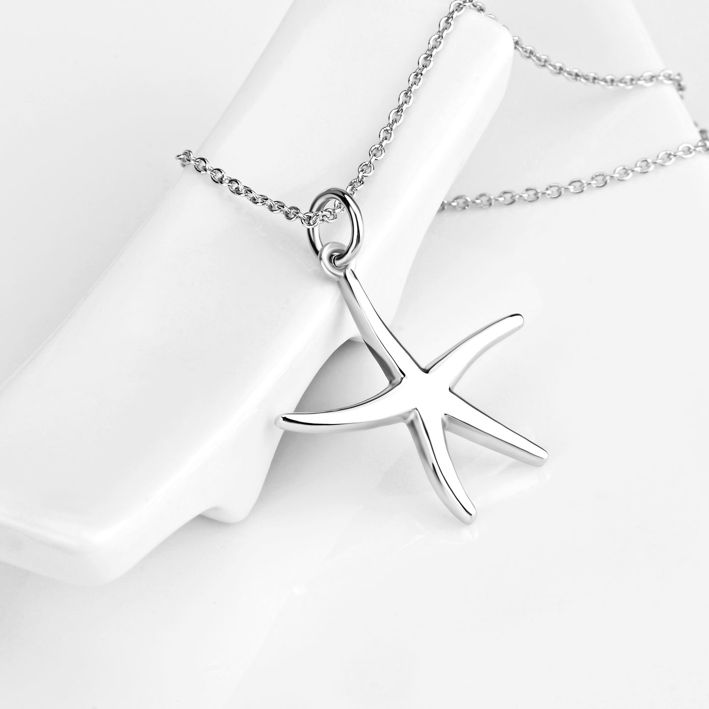 Starfish Pendant Five-Pointed Star Necklace