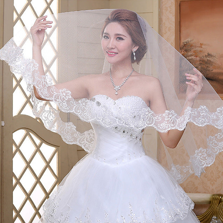 Farah Bride's veil