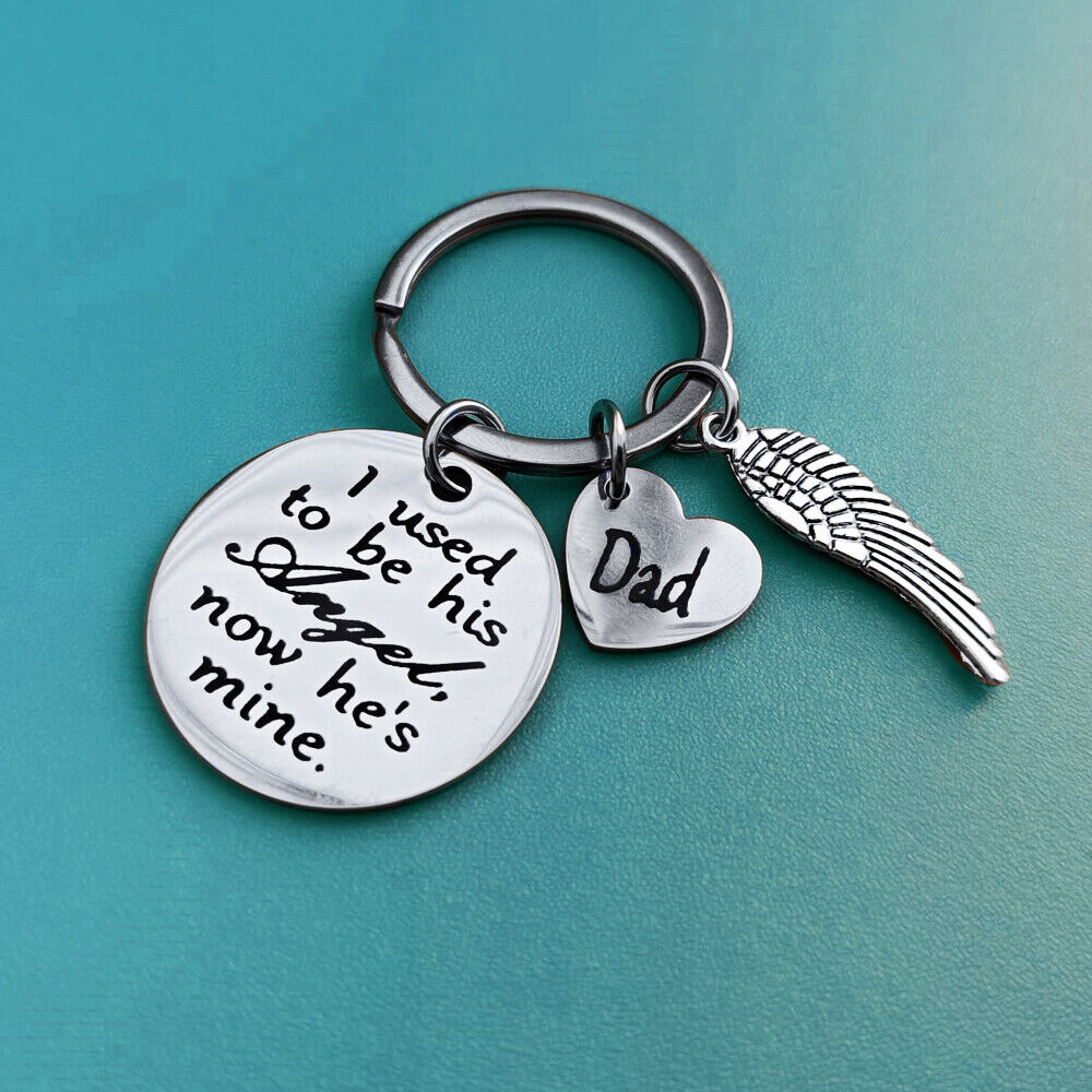 Loss Of Father Key Chain Dad Memorial Sympathy Gift Daddy Papa Keychain Keyring