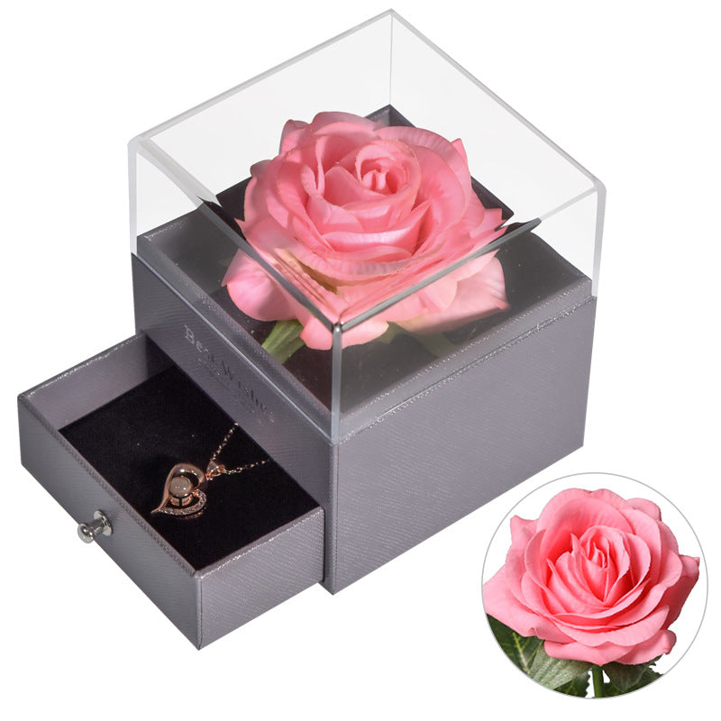 Flower Rose Jewelry Box