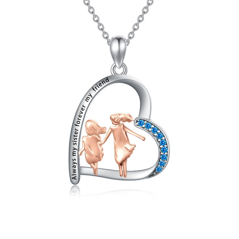 Sister Heart {Always My Sister Forever My Friend} Necklace