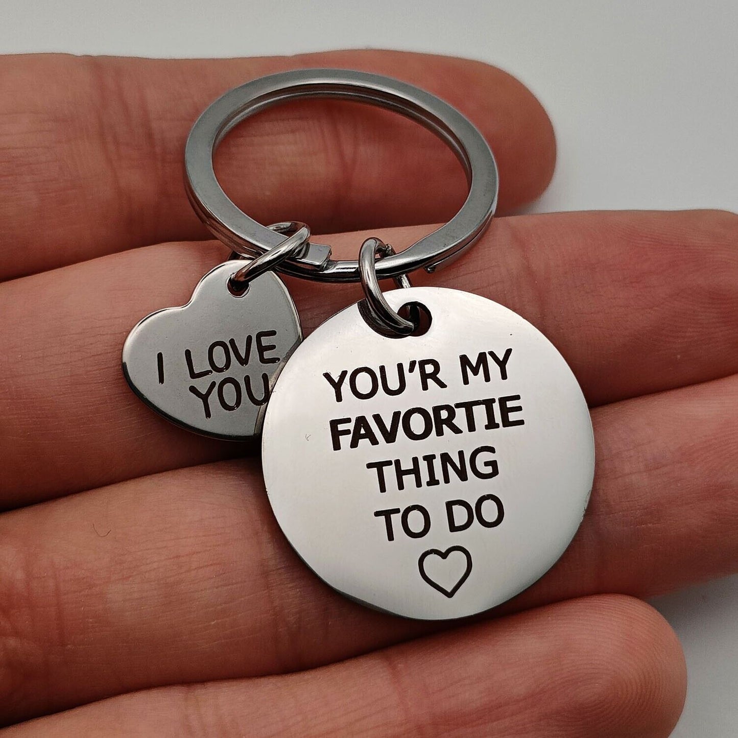 Sexy Romantic Couples Keychain Gift For Her Him Boyfriend Love Keyring Tag