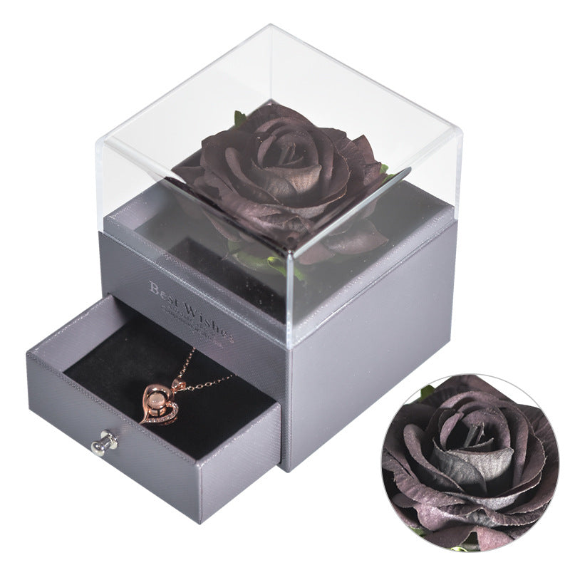 Flower Rose Jewelry Box