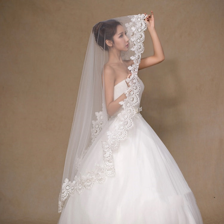 Lauren White Bride Veil