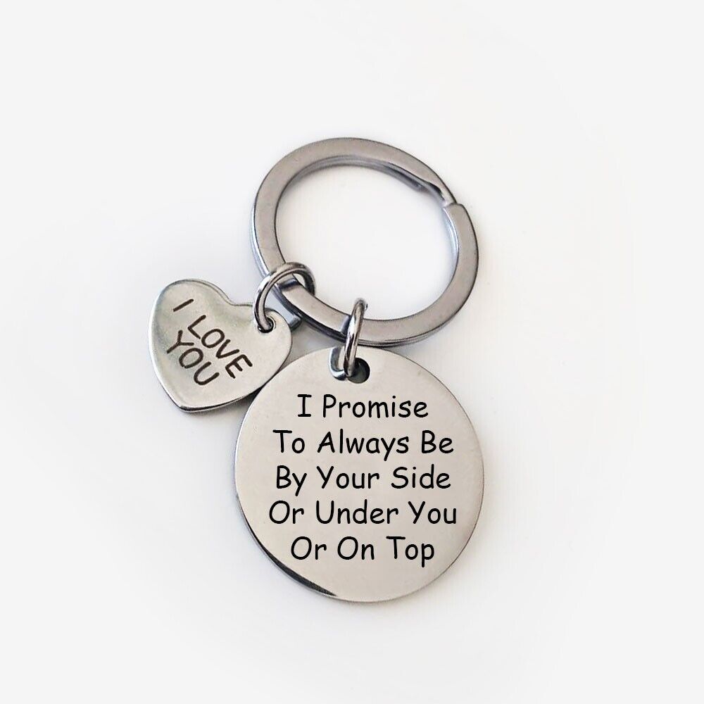 Funny Sexy Dirty Keychain Gift For Her Girlfriend Wife Love Key Ring Tag Couple