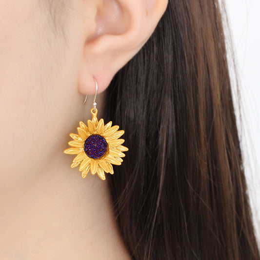 Sunflower Ear Hook