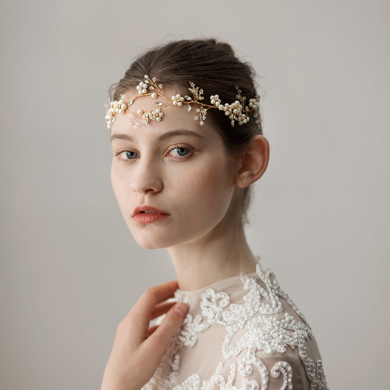 Pearl Flower Headband