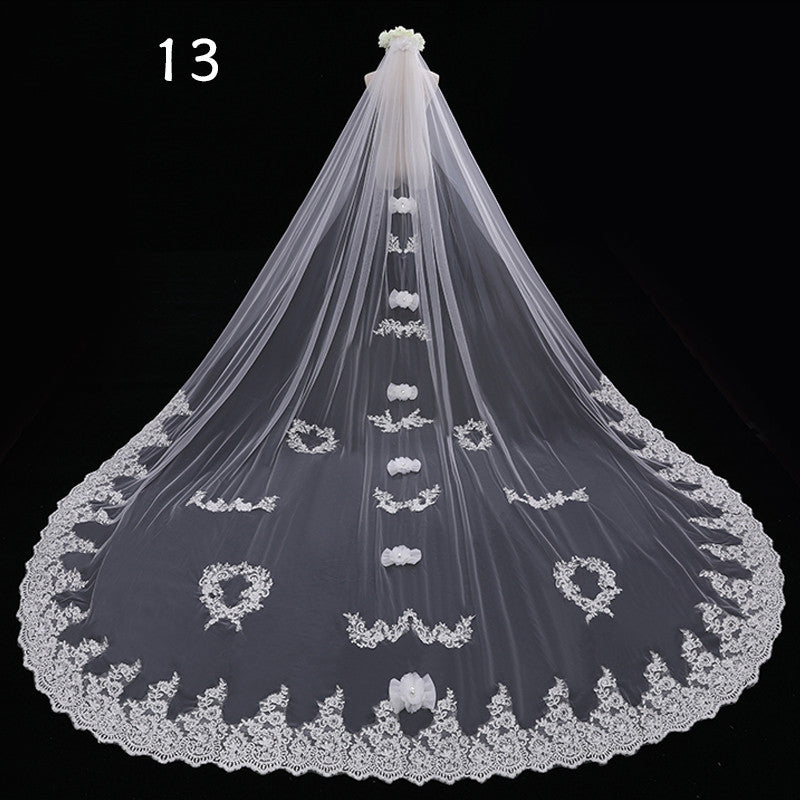 Master Wedding Veil Long Long Tail