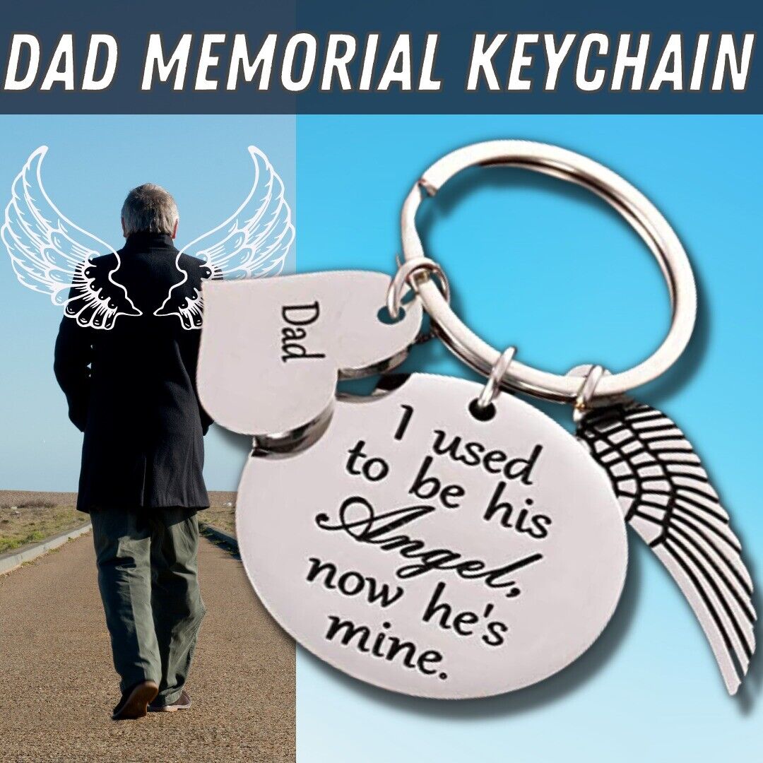 Loss Of Father Key Chain Dad Memorial Sympathy Gift Daddy Papa Keychain Keyring