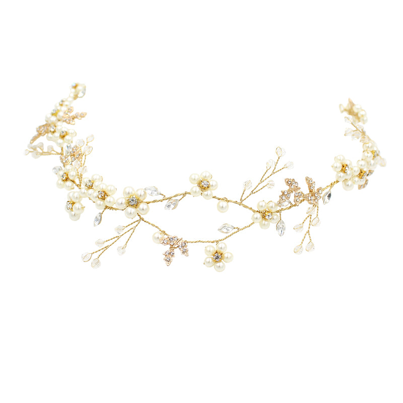 Pearl Flower Headband